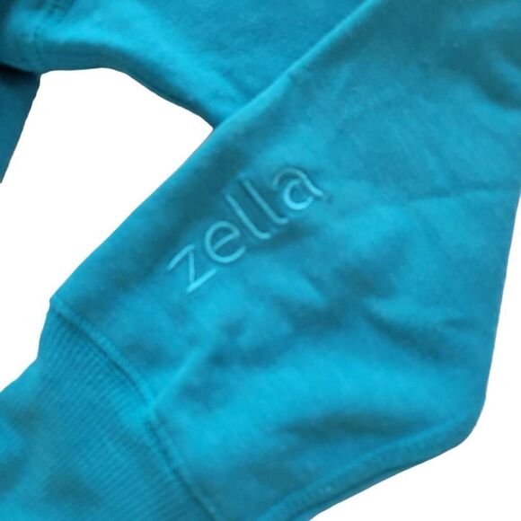 Zella womens Sz S blue pullover workout sweater - Picture 5 of 8